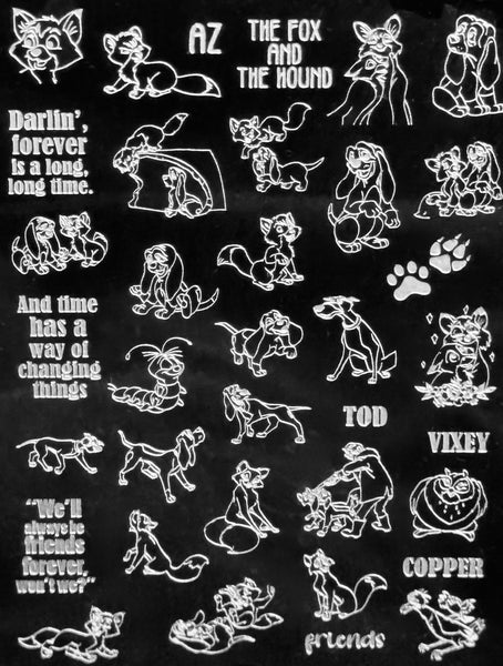 Tod and Copper Movie Stamping Plate