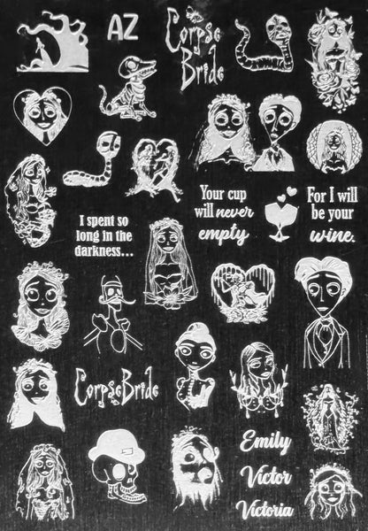 Victor, Victoria and Emily Movie Stamping Plate