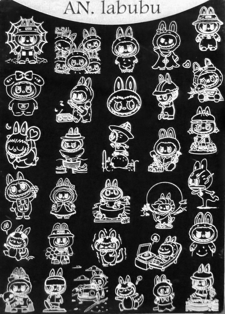 Mischievous Monster Plush Stamping Plate