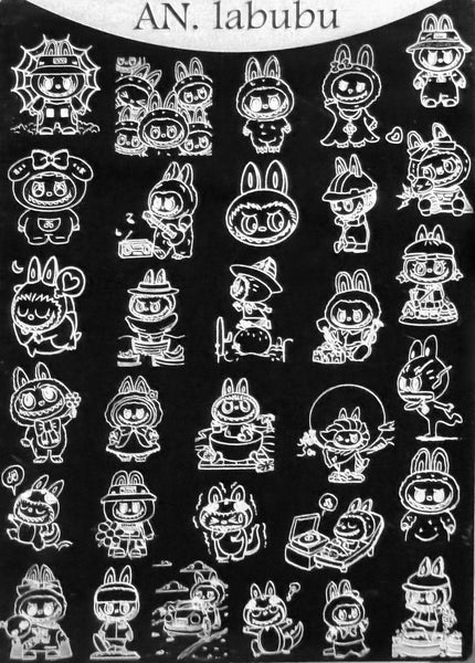 Mischievous Monster Plush Stamping Plate