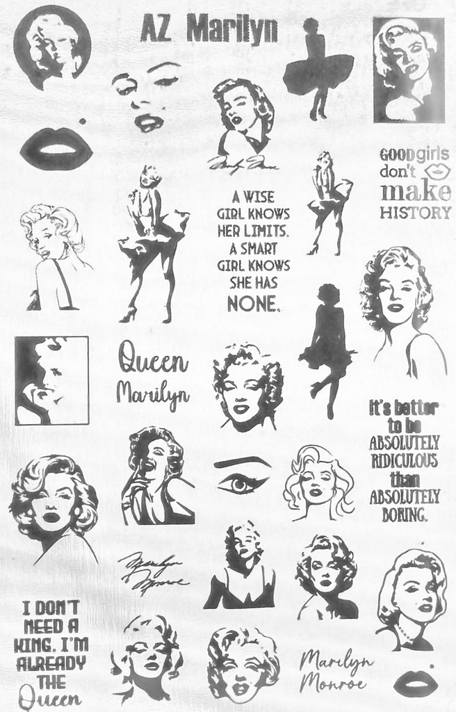 Norma Jeane AKA Marilyn Stamping Plate