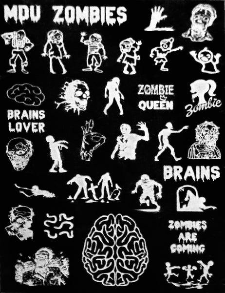 Zombies Stamping Plate