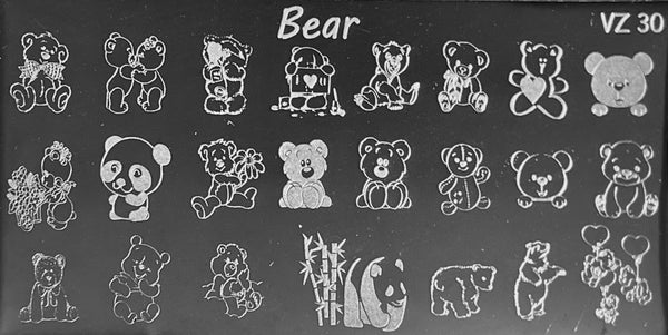 Teddy Bears Stamping Plate