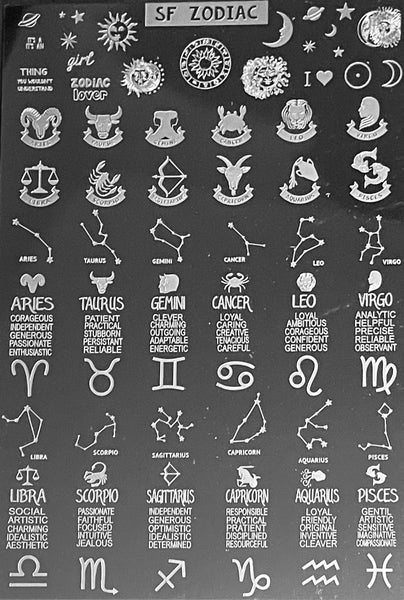 Zodiac XXL Stamping Plates