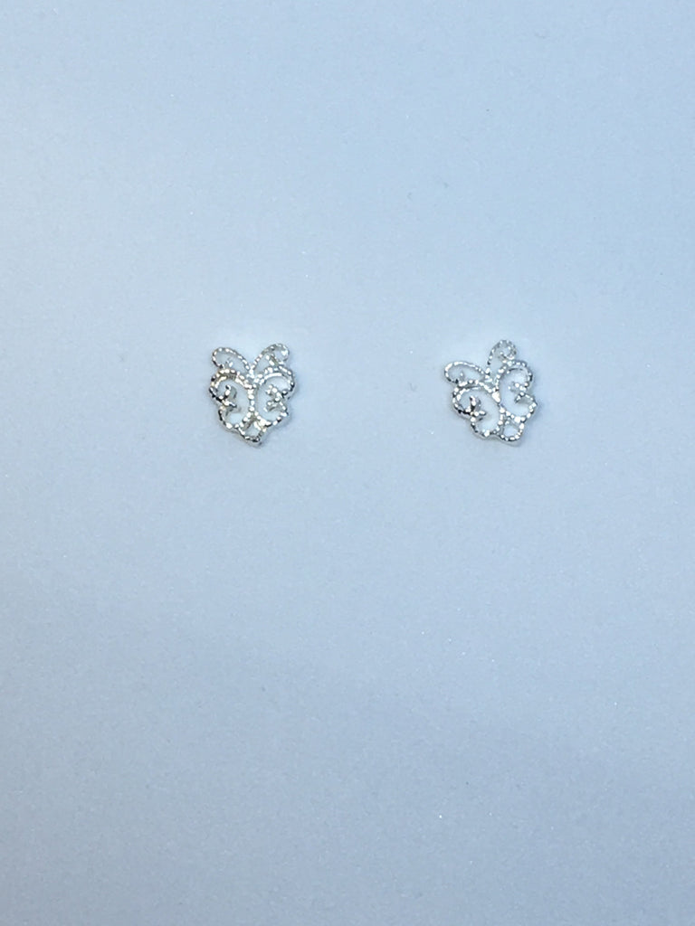 Silver Filigree Butterflies (2)