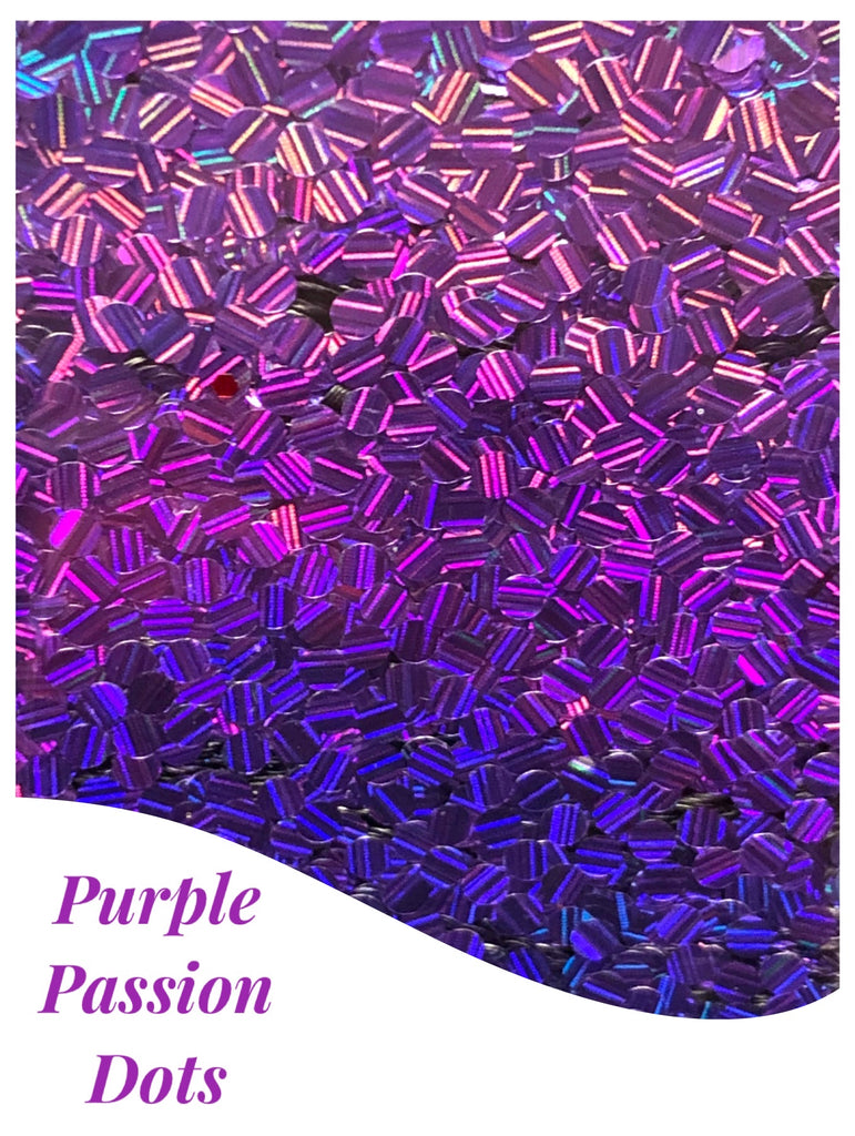Purple Passion Holo Glitter Dots