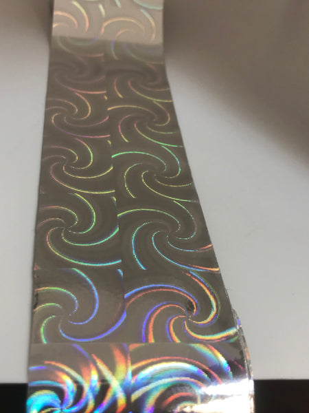 Silver Holo Swirl Nail Foil