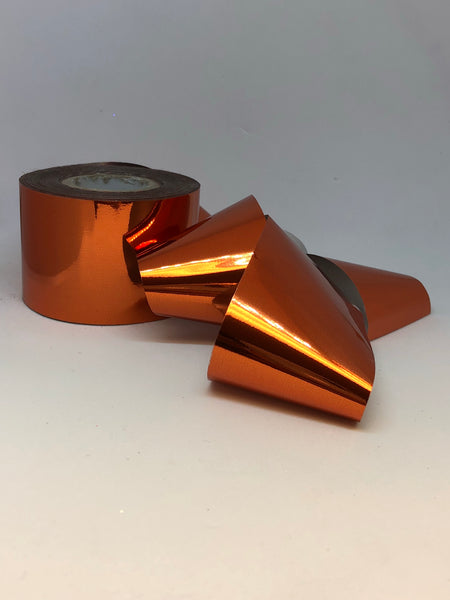 Metallic Solid Orange Nail Foil