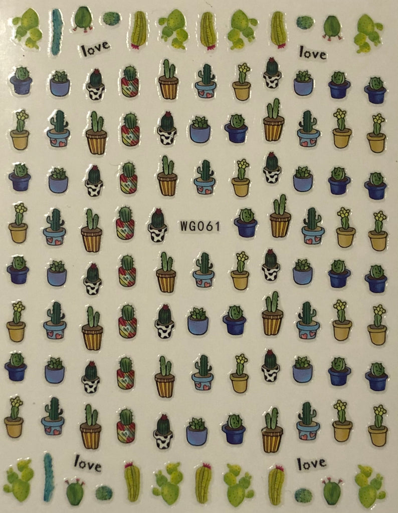 Cactus Nail Decals