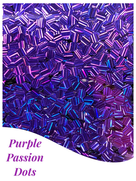Purple Passion Holo Glitter Dots