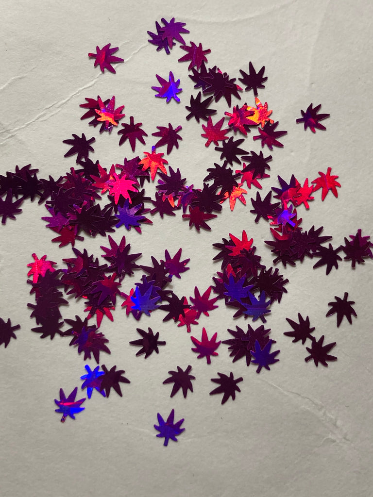 Tangled Hologram Pot Leaves Glitter