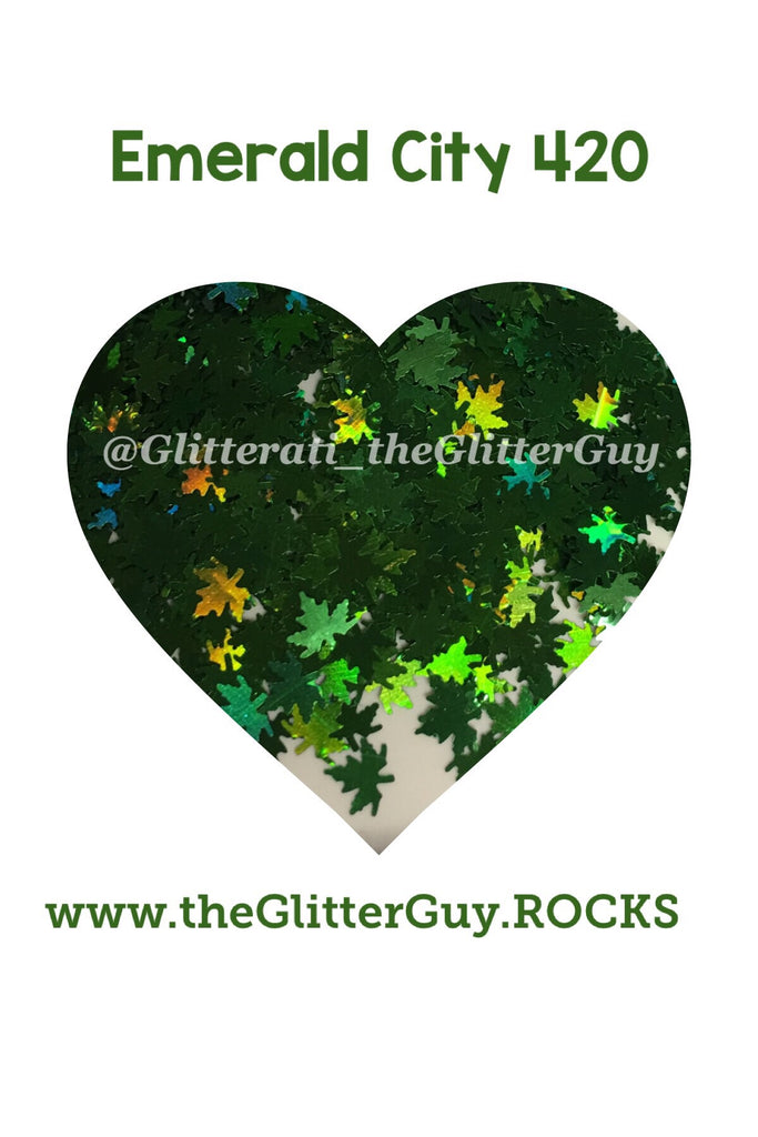 Emerald City Leaves Glitter