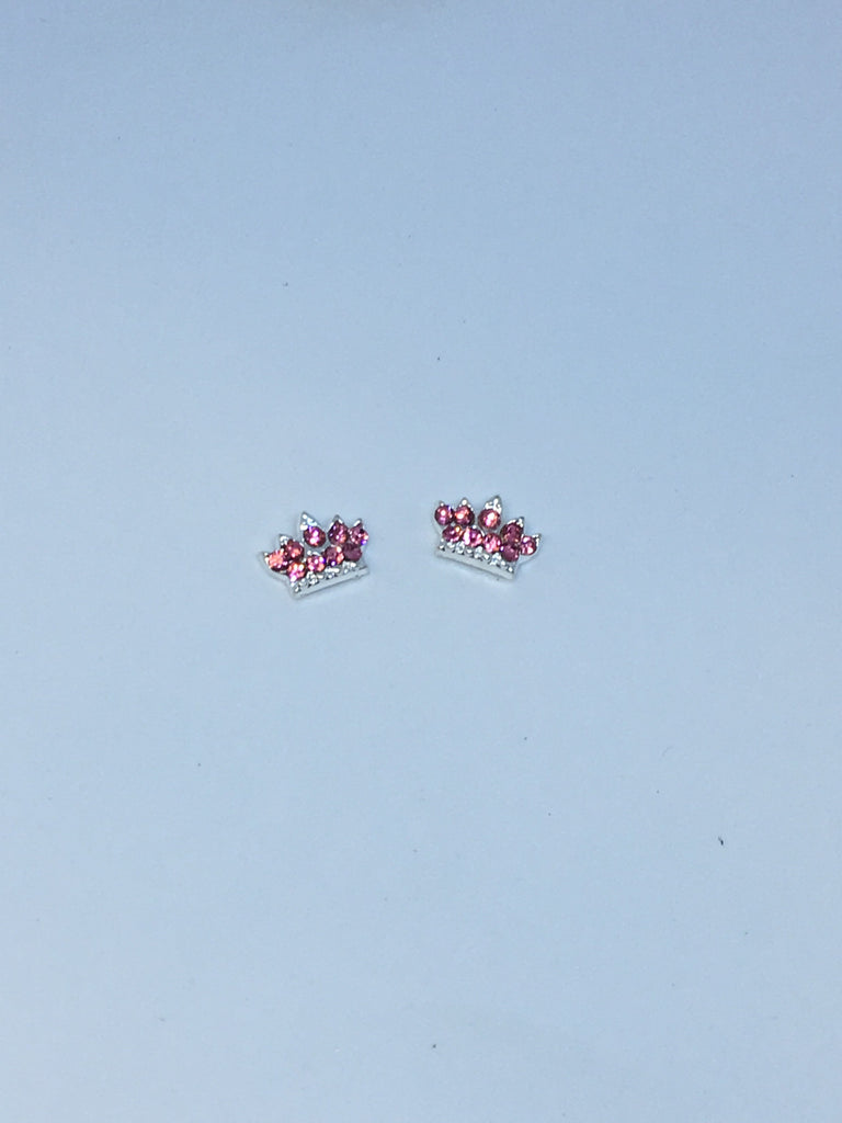 Silver Crowns with Pink Rhinestones (2)