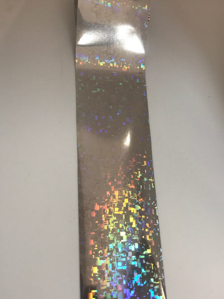 Silver Digital Interference Nail Foil
