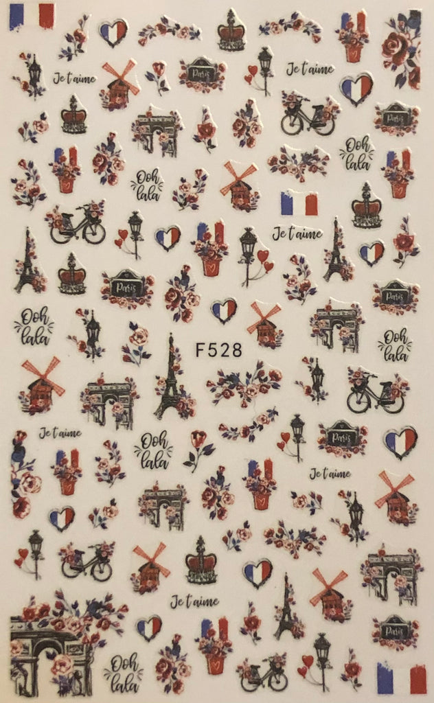 Paris Nail Decals