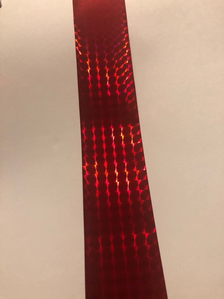 Red Squares Holo Nail Foil