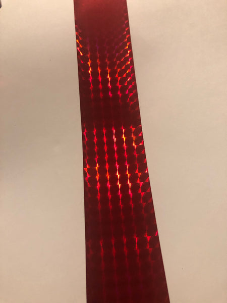 Red Squares Holo Nail Foil