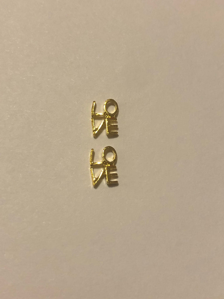 Gold Love Charms (2)