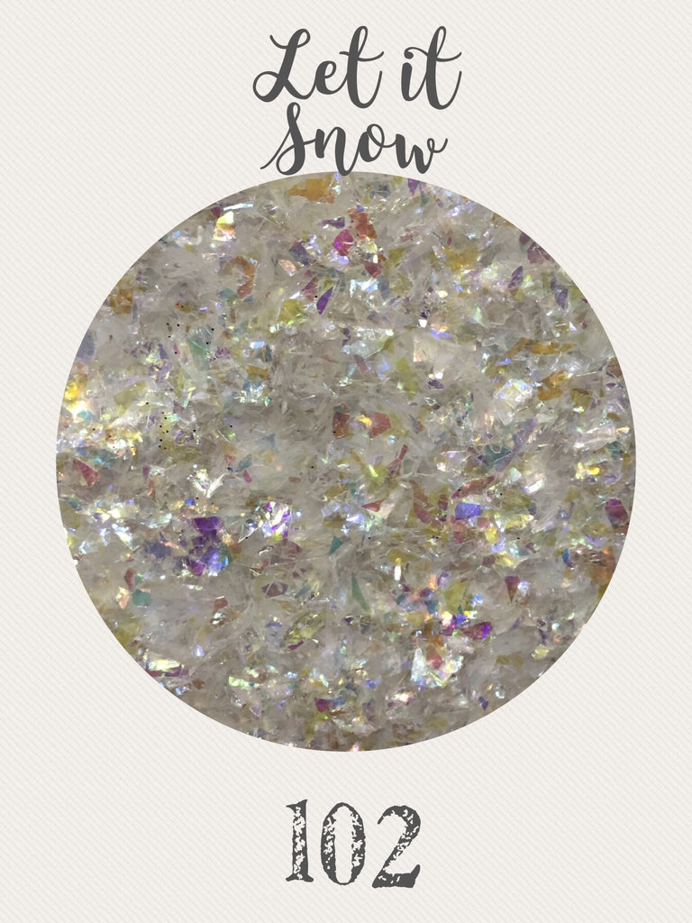 Let It Snow Iridescent Flakes