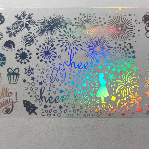 Holo Christmas/New Year Nail Foil
