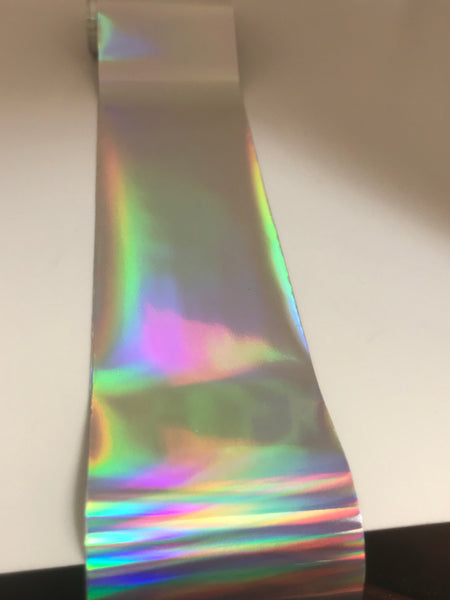 Solid Silver Holo Nail Foil