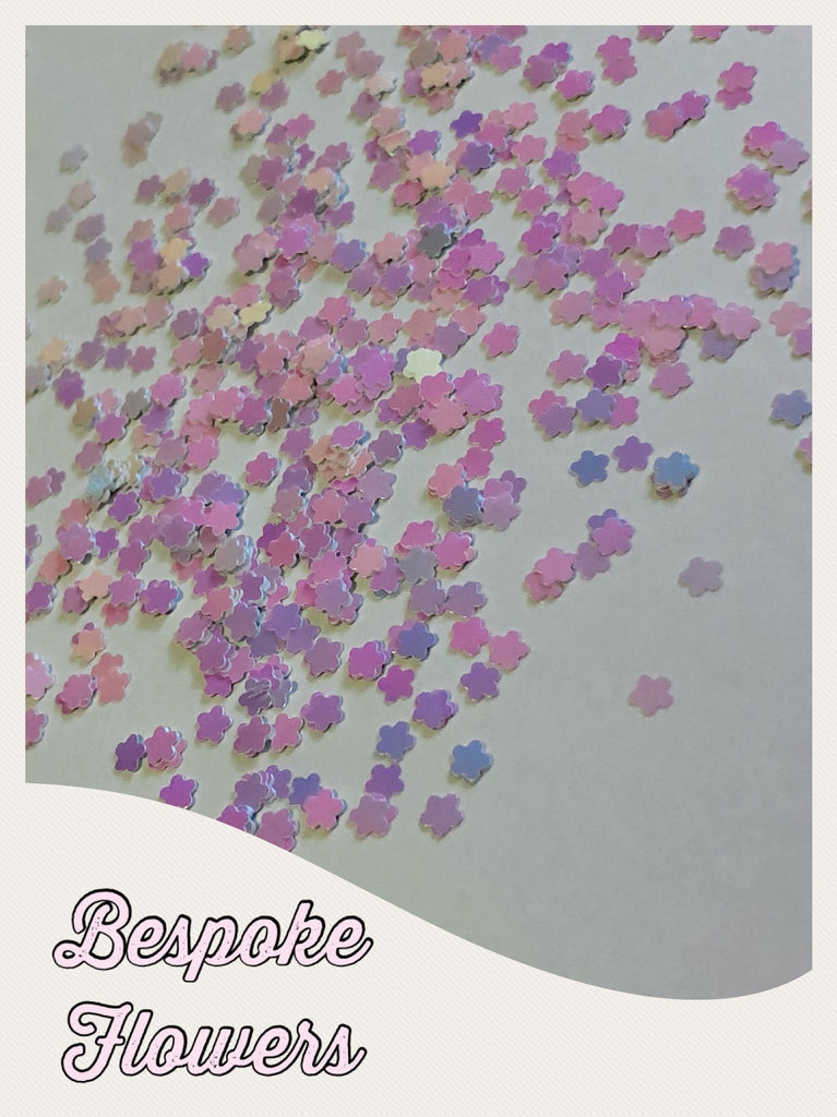 Bespoke Color Shifting Flower Shaped Glitter