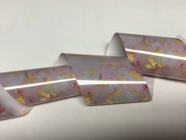 Pink & Gold Marble Nail Foil
