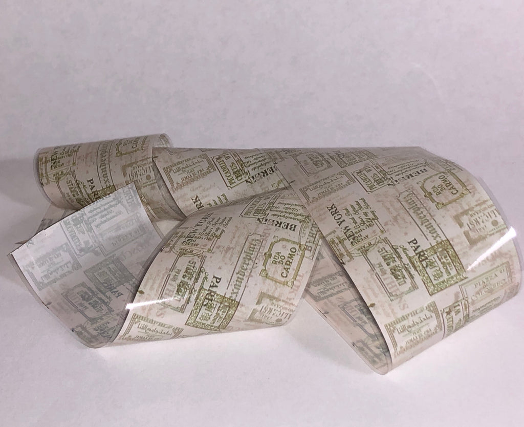 Travel Stamps Nail Foil