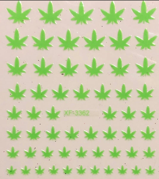 Marijuana Leaf Decals