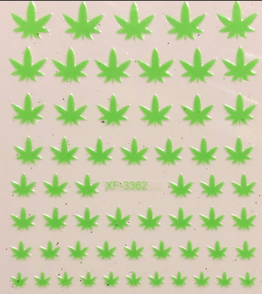 Marijuana Leaf Decals