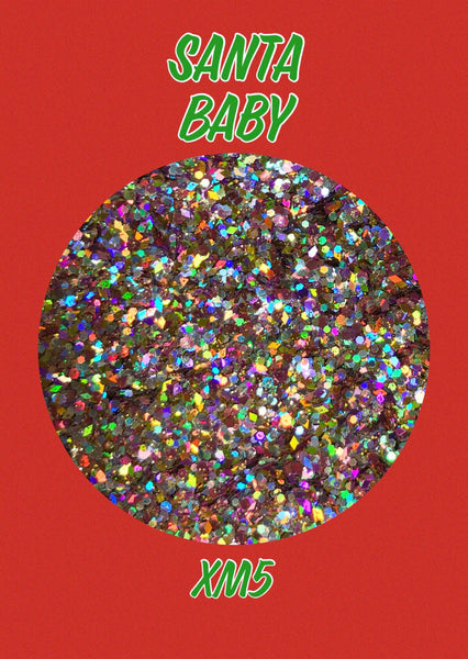 Santa Baby Chunky Christmas Mix Glitter