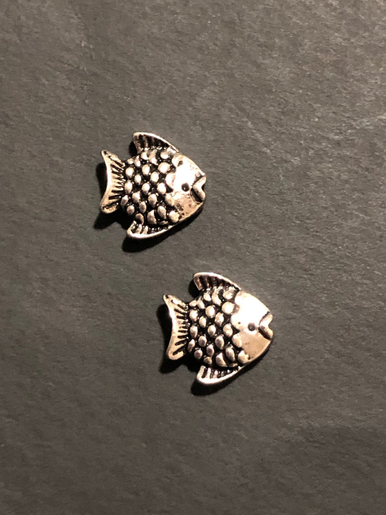 Silver Fish Nail Charms (2)