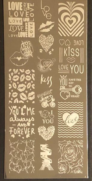Love Quotes Stamping Plate