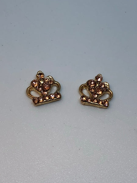 Gold Crown Nail Charms (2)