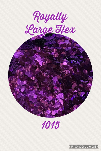 Royalty Large Hex Chunky  Glitter