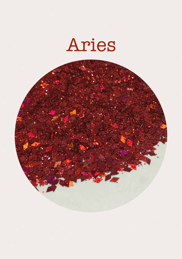 Aries Zodiac Chunky Glitter Mix