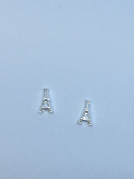 Small silver Eiffel Towers (2)