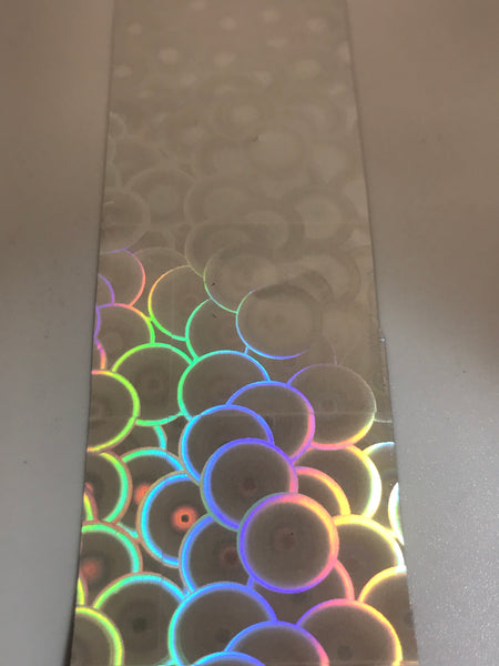 Silver Holo Large Circles Nail Foil