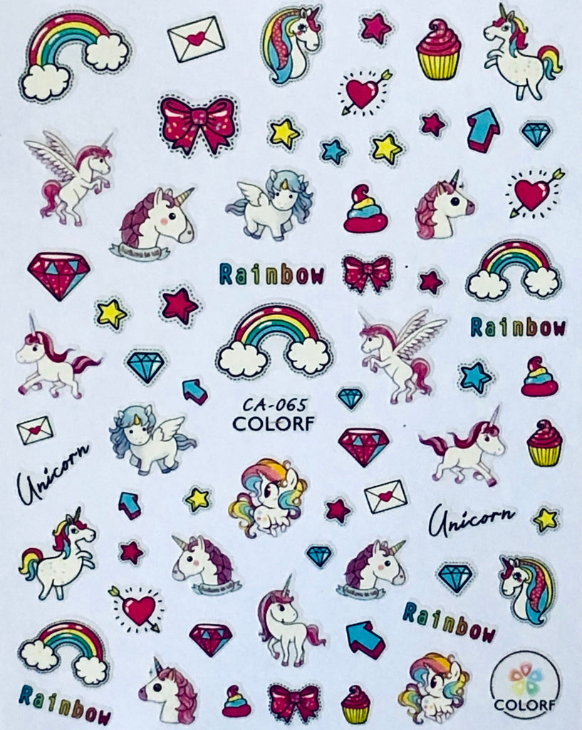 Unicorn Nail Decals