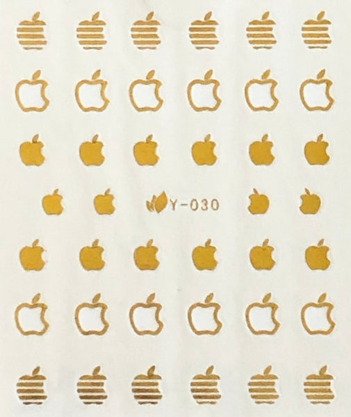 Apple Nail Decals