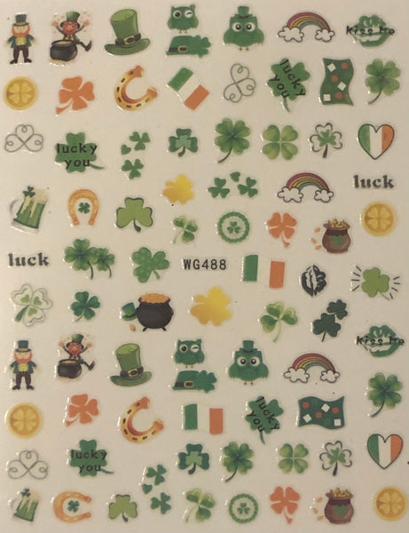 St Patrick’s Day Nail Decals