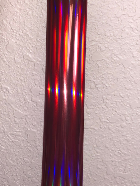 Red Solid Holo Nail Foil