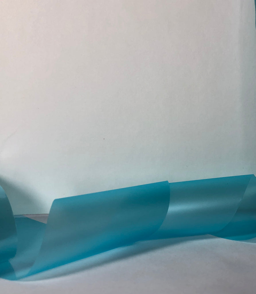Translucent Light Blue Matte Nail Foil
