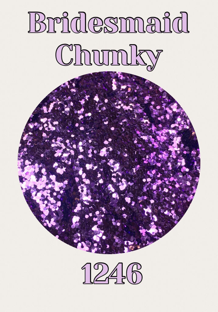 Bridesmaid Chunky Glitter