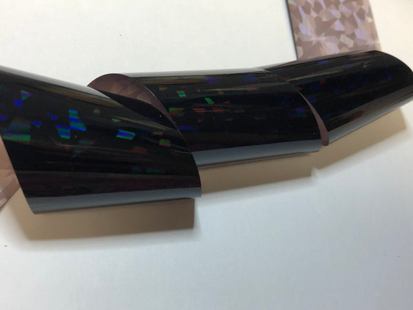 Black Holo Large Shards Nail Foil