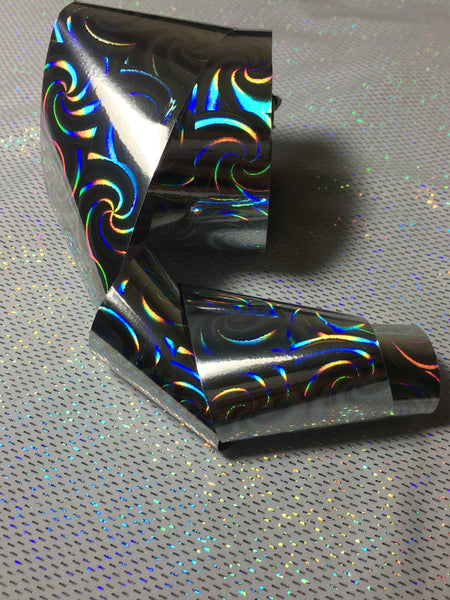 Silver Holo Swirl Nail Foil