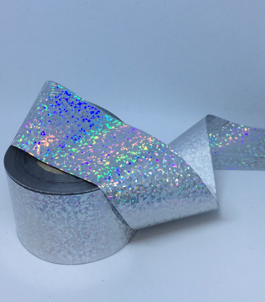 Silver Holo Flakes Nail Foil