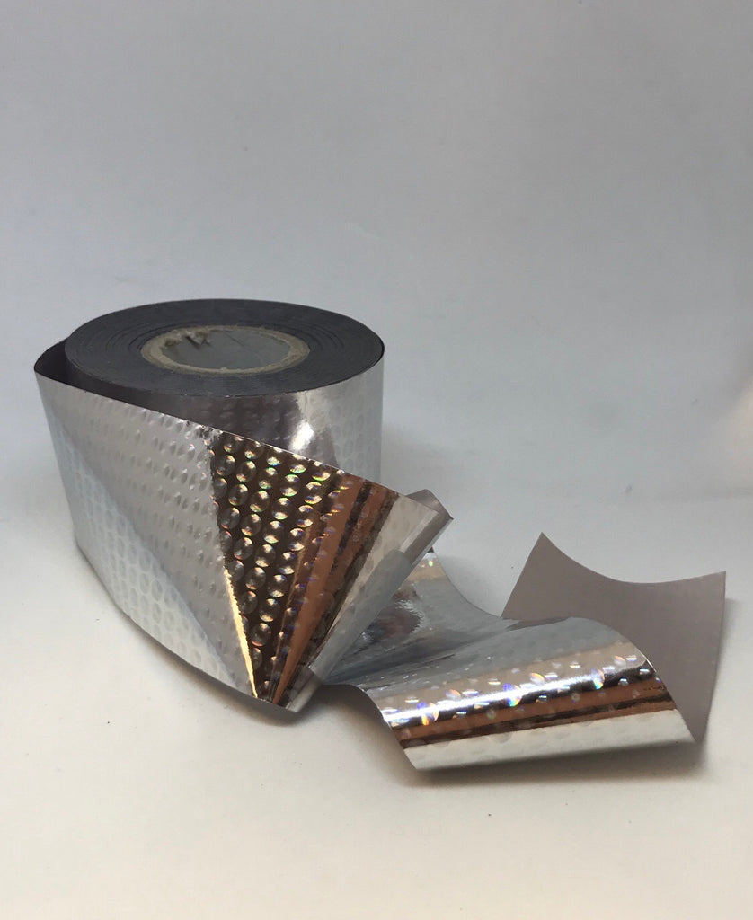 Silver Holo Small Circles Nail Foil