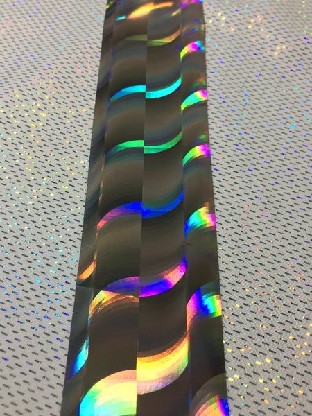 Silver Holo Large Arcs Nail Foil
