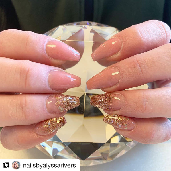 Living My Best Life/ Rose Gold 6 Chunky Mix Glitter
